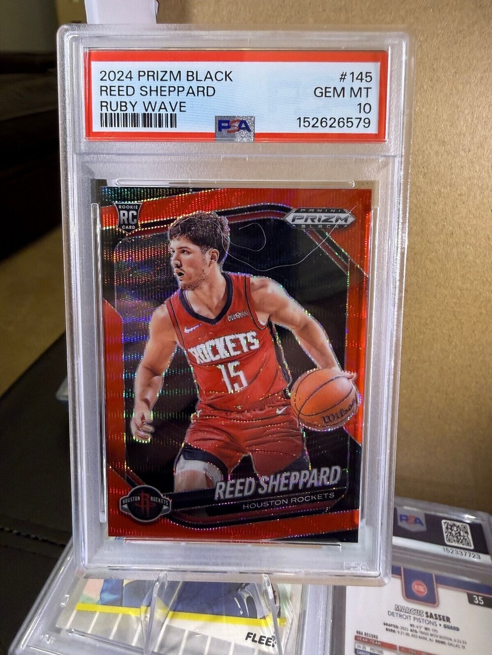 2024 Prizm Black Reed Sheppard Red Wave RC #145